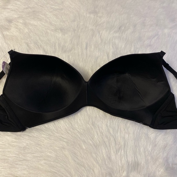 Secret Treasures Bra Womens Size 42DD Black Wireless Thin Padding Back Closure - Picture 5 of 7